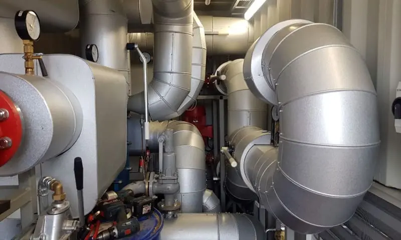 Покровный (покрывной) слой теплоизоляции трубопроводов из оцинкованной стали